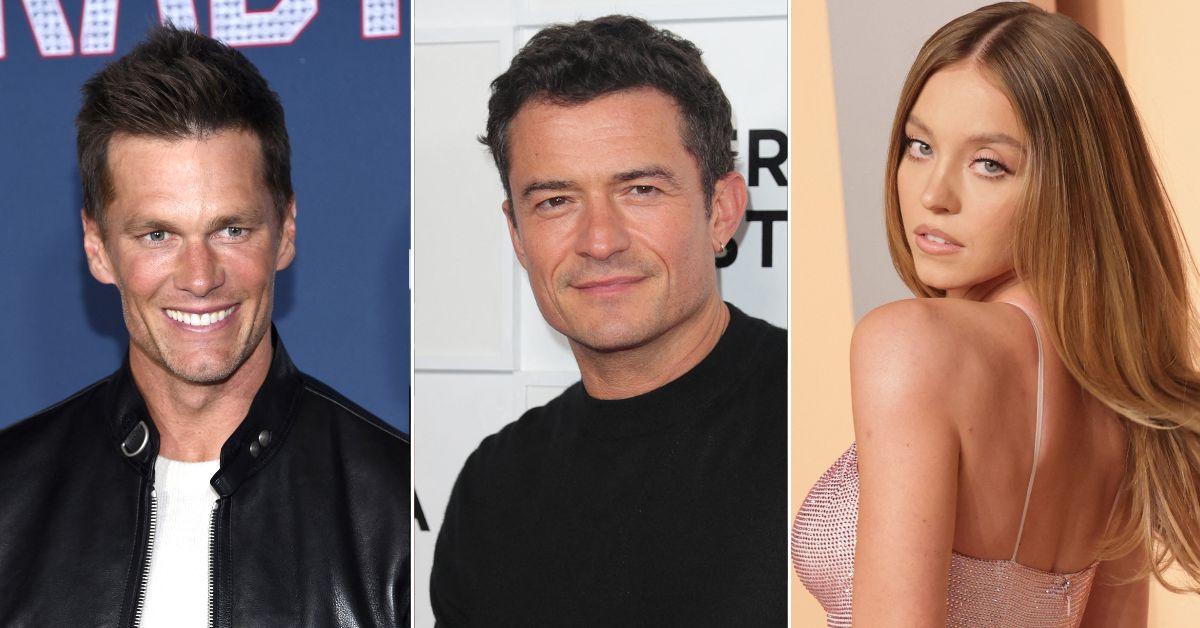 Tom Brady And Orlando Bloom Duel Over Sydney Sweeney At Bezos-Sanchez ...